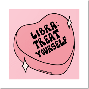 Libra Conversation Heart Posters and Art